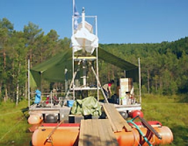 Drilling campaign in the Mohoş peat bog in the Eastern Romanian Carpathians