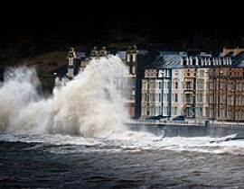 A week in stormy Aberystwyth discussing luminescence