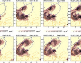 Simulation of a dust event over Europe during the Last Glacial Maximum